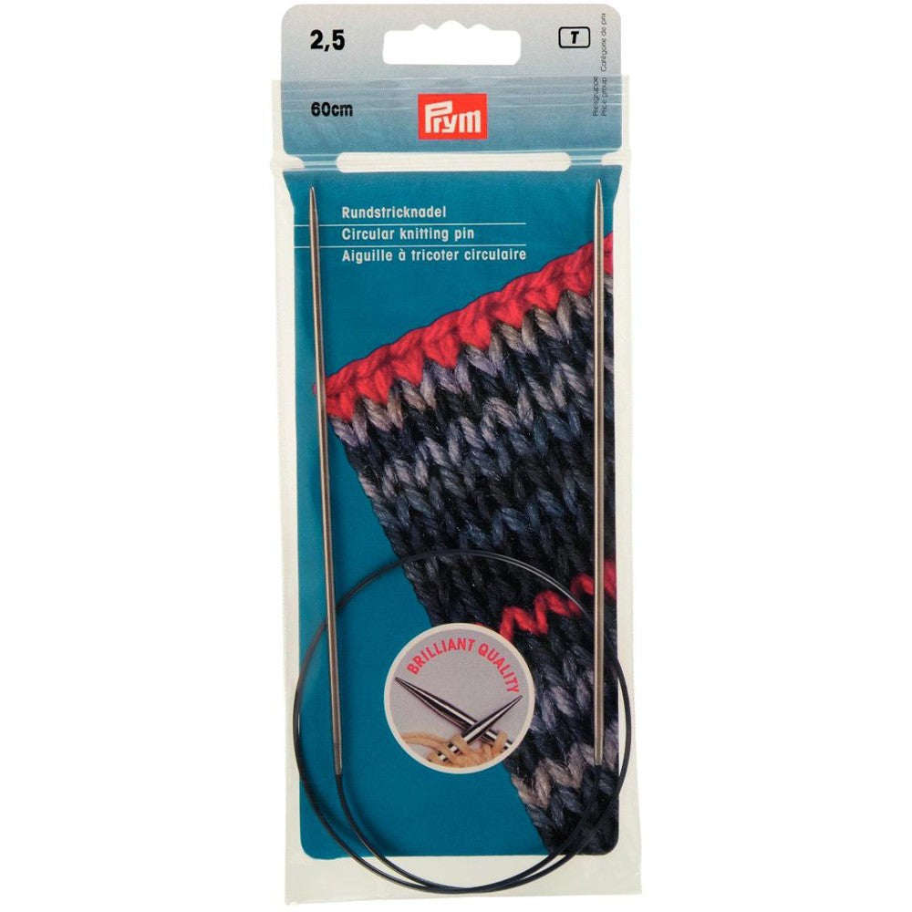 PRYM 2,5 mm 60 cm Parlak Misinalı Şiş - 212112